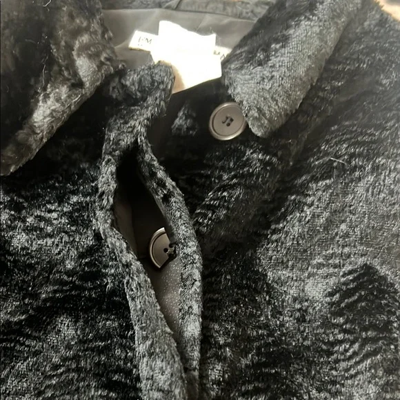 Emporio Armani Black Faux Fur Coat - Picture 15 of 16